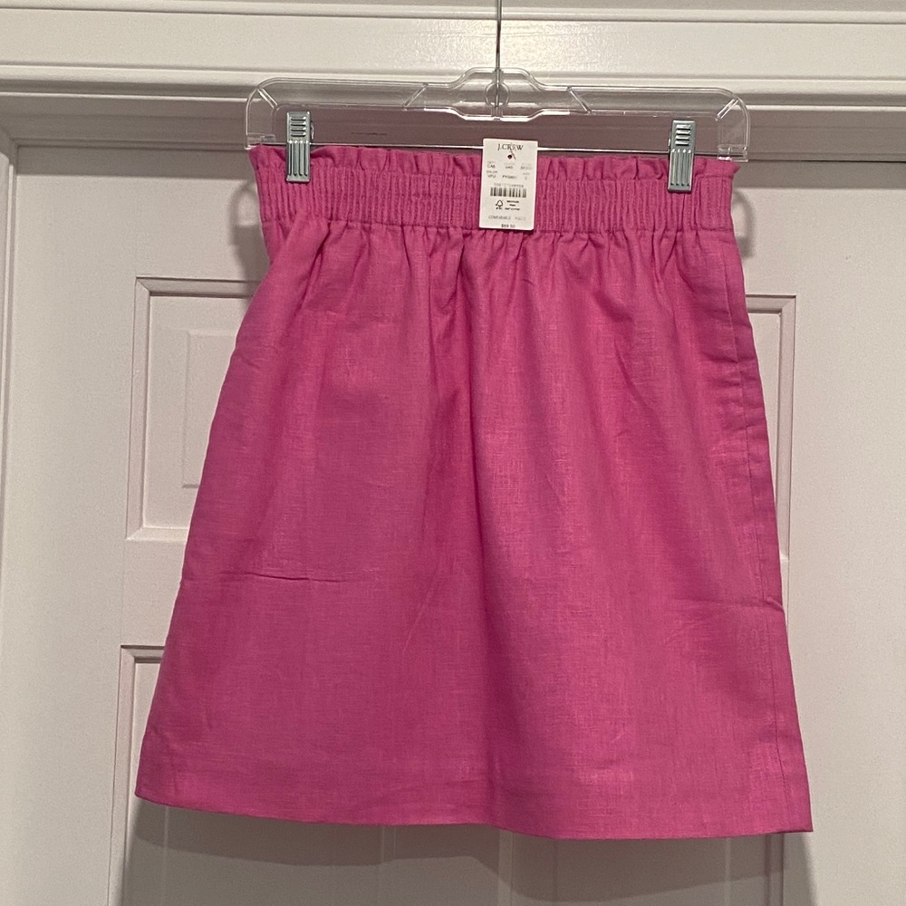 Linen and Cotton Pink Skirt - NEW!